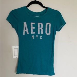 Teal Aeropostale t-shirt